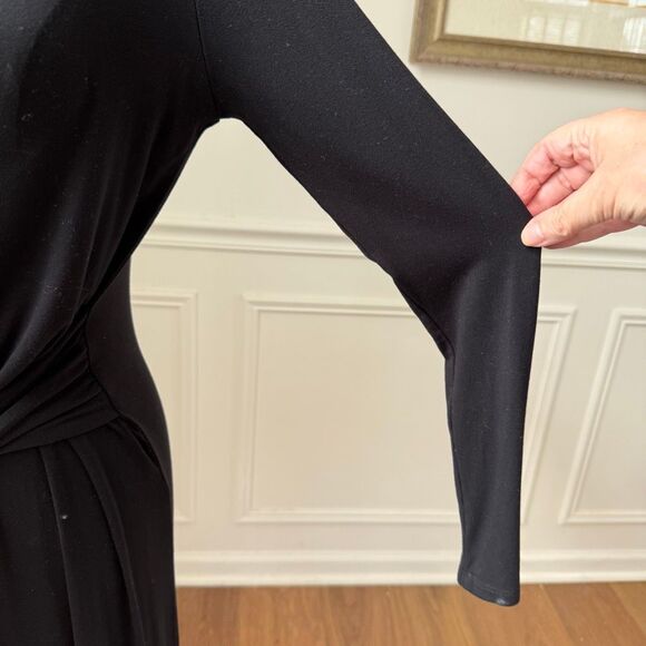 Modern Citizen Vero Tie-Front Long-Sleeve Dress Black $158 - Picture 5 of 8